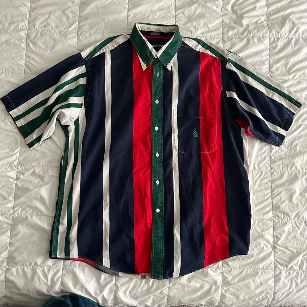 Vinatage Nautical Button Up / Polo
